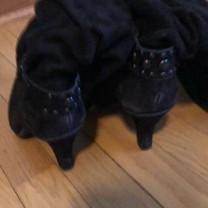 Diesel black suede Boots